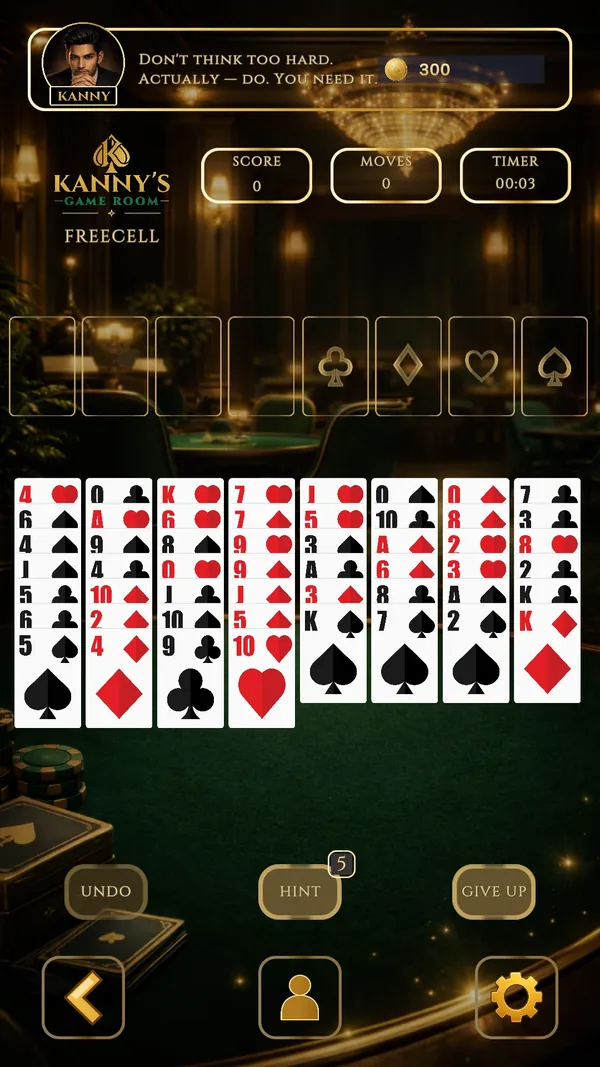 FreeCell in Kanny's Game Room